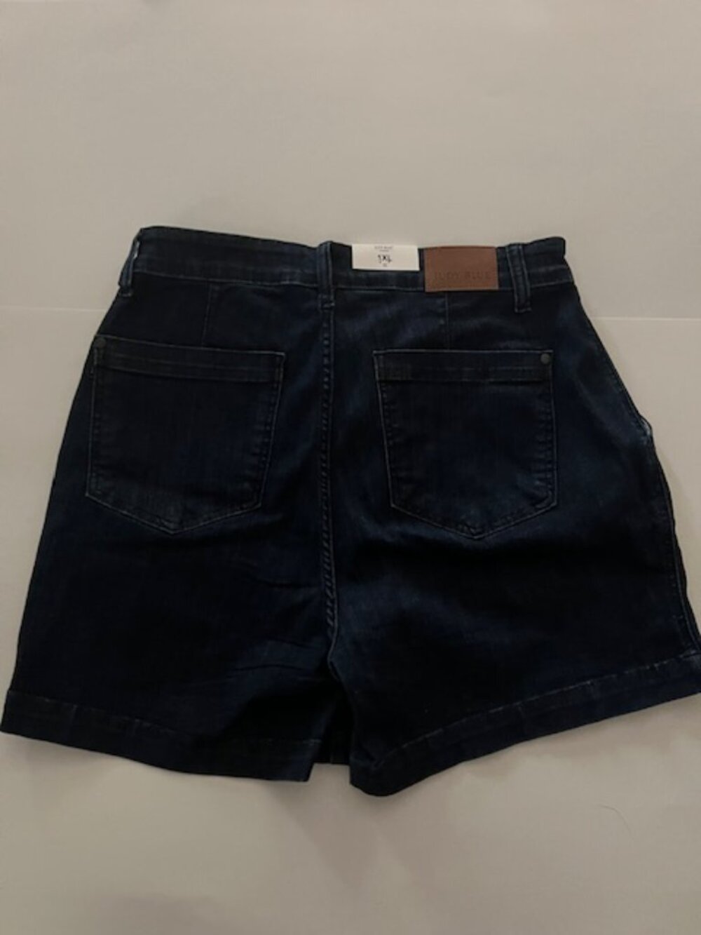 Judy Blue Trouser Shorts Dark Wash High Waist Stretch NWT D1126 - Picture 2 of 4